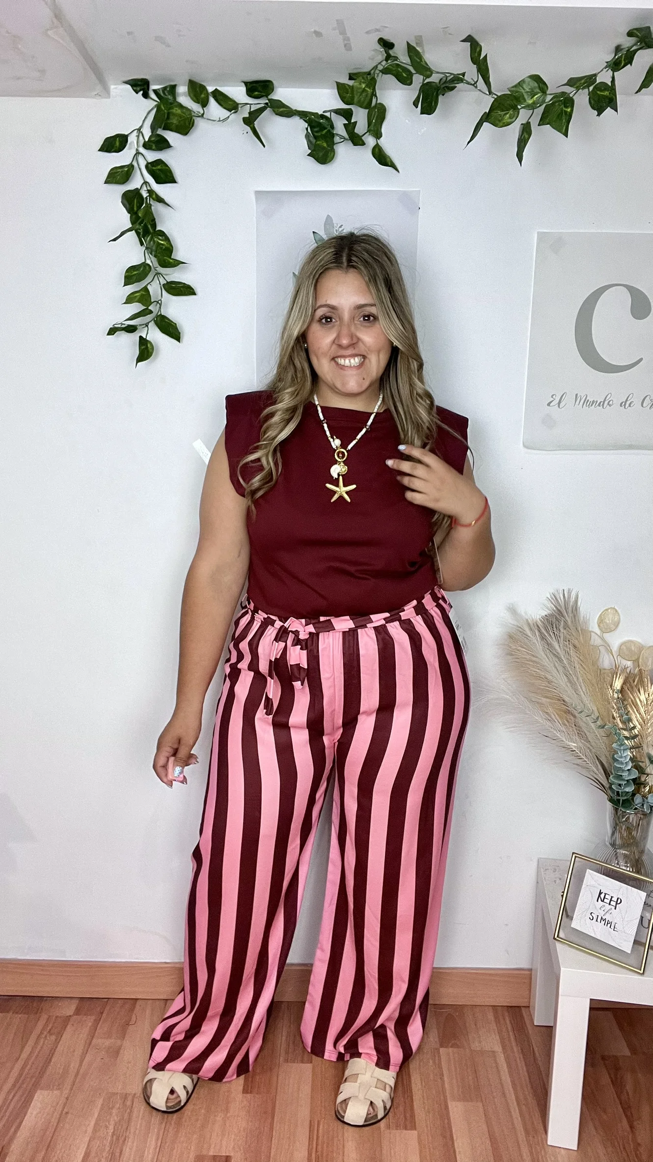 Pantalon Moda Rosa