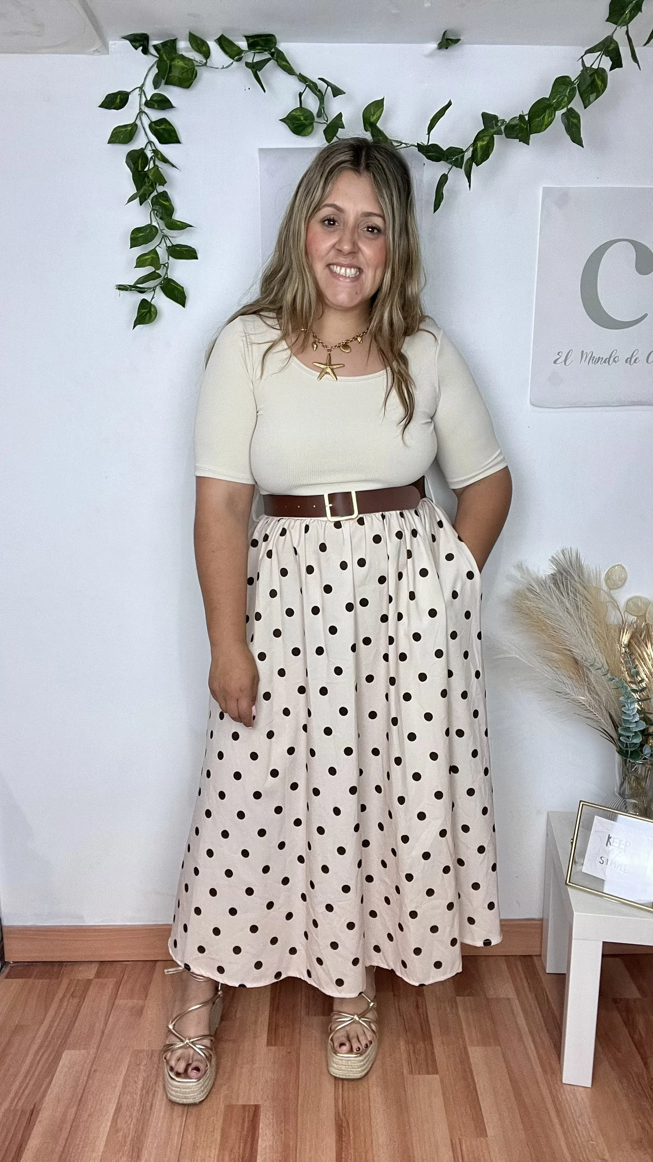 Vestido Irene Beis